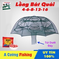 [Free Bait] Bagua Fishing Net 6 - 8 - 12 - 16 Door A Cuong + Free 1 pack of bait to trap shrimp, cra