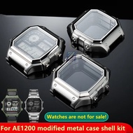 AE-1200 Case with Mirror glass for Casio AE1200/AE1300 Modified Metal Stainless Steel Case with Wate