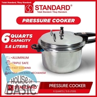 Standard Pressure Cooker 6QC 6‐Quart Pressure Cooker Stainless Steel