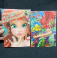 (3D立體賀卡)日本絕版迪士尼 Ariel小美人魚小魚仙長髮公主rapunzel魔髮奇緣3D立體明信片Postcard生日賀卡聖誕節Christmas 聖誕卡。美女與野獸茉莉公主 貝兒belle。Di