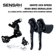 SENSAH IGNITE Road Bike Shifter 2x9 Speed Brake Lever Bicycle R7000 Tiagra Sora sensah empire pro se
