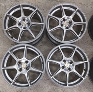 4x100正廠ENKEI RS+M 17吋鈴7J ET45⭕往下⬇️拉 詳細睇説明及數據合豐田/本田/MX5/MINI/SUZUKI