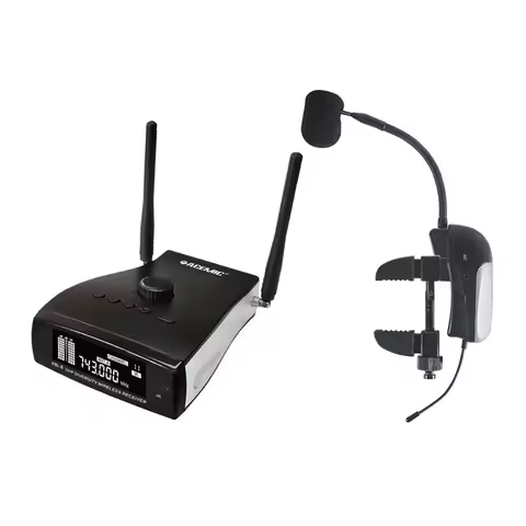 Acemic PR-8/VT-1 Wireless Microphone for Violin, Antenna Diversity UHF System Condenser mic for Viol
