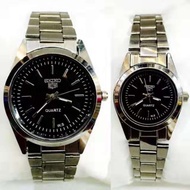 couple stainless steel watch analog seiko