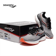 100% Original Saucony Triumph 19 low top running shoes Unisex gray white red