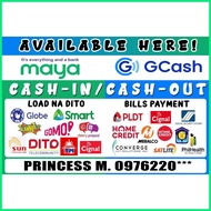 ∏ Maya and Gcash tarpaulin with load and billspayment