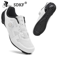 [Cycling Sports] Bicycle Shoes MTB Very Lightweight SPD Cycling Shoes Microfiber Material Breathable