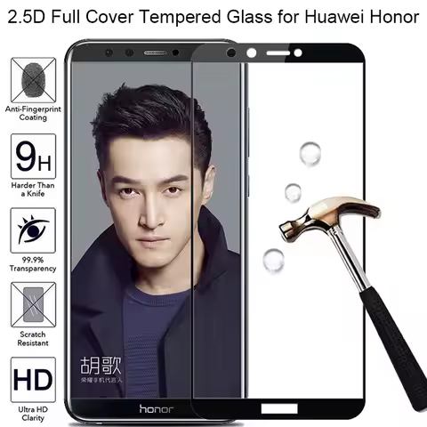 Tempered Glass for Huawei Y9 2019 Protective Glass on Honor 9 Light 10 Lite Screen Protector for Hon