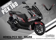 Hugsticker สติ๊กเกอร์ติดรถ สติ๊กเกอร์ PCX 150/PCX 160 ลายฉลาม (Shark)