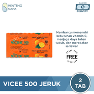 Vicee 500 Mg Jeruk 2 Tablet - Tablet Hisap Vitamin C 500 Mg
