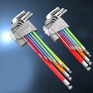 Professional Bike Color Repair Tools L-wrench Bicycle Inner Hexagon Tool Hex Key Wrench Set1.5/2/2.5