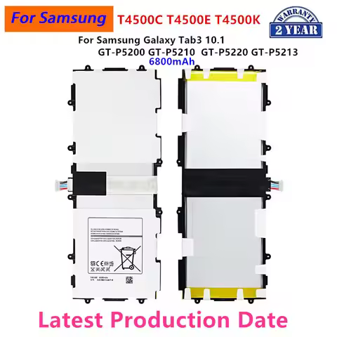 Brand New Tablet T4500C T4500E T4500K Battery 6800mAh For Samsung Galaxy Tab3 P5200 P5210 P5220 P521