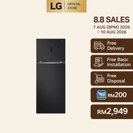 493L Top Freezer Fridge in Essence Matt Black