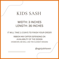 ◷ ◺ Kids Sash for United Nations
