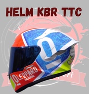KBR TT COURSE HELMET TTC FULL FACE MOTIF LEOPARD MOTIF SNI Della porta Jaume musia