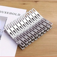 Combo of 20 304 Stainless Steel Clothes Drying Clips, Super Strong Blankets - Set of 20 Stainless St