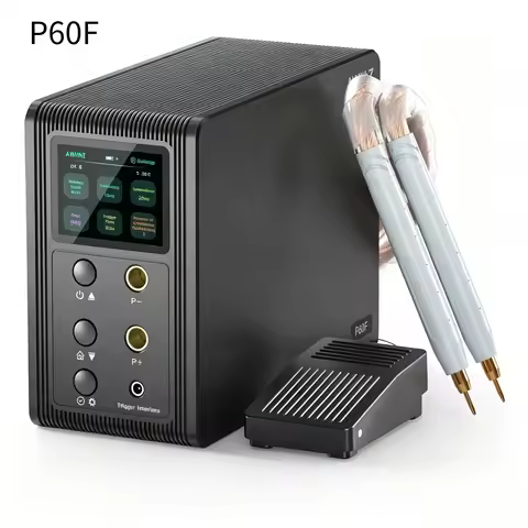 AWithZ P60F Supercapacitor Spot Welder, 29.2KW 999 Gears Spot Welding Machine for Large Capacity Bat