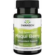 Swanson Full Spectrum Maqui Berry 400 Milligrams 60 Capsules
