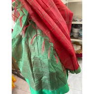 New Clearance Soft Lichi Silk Saree With Contrast Blouse / Wedding Saree For Women / Bridesmaid Sare