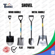 Shovel Heavy Duty Metal Wood Handle