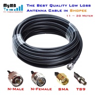 4G Router Antenna Cable (LMR400 / 7D-FB / RG8U) 11 Meter ~ 20 Meter for TP-link, Huawei Router B310 