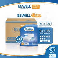 [Carton 12 Packs] Bewell Care Adult Diapers Tape (Size M|L|XL)