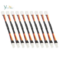 10PCS 3PIN Reduce PC Fan Speed Noise Extension Resistor Cable Wire 3 Pin Male to Female Connector fo