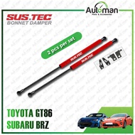 Toyota GT86 86 Subaru BRZ SUSTEC Front Hood Damper Bonnet Gas Lifter (twin strut)