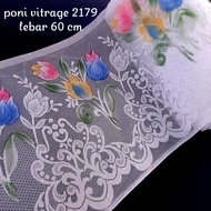 Gorden Vitrase Poni vitrage 2179 print/ VITRAGE kolong dapur/ TIRAI/ PONI TIRAI/ PINGGIRAN MEJA PRAS