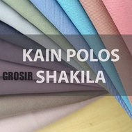 Kain Polos Shakila -GROSIR-Per Yard (Minimal 1 Roll)