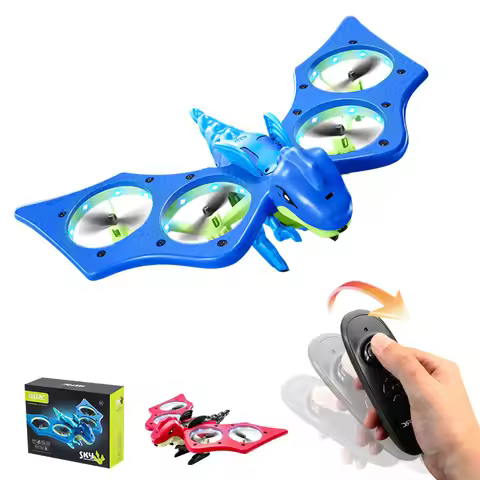 4DRC Dinosaurs Toys Drone Gravity Sensing Rc Plane Headless Mode Remote Control Aircraft Helicopter 