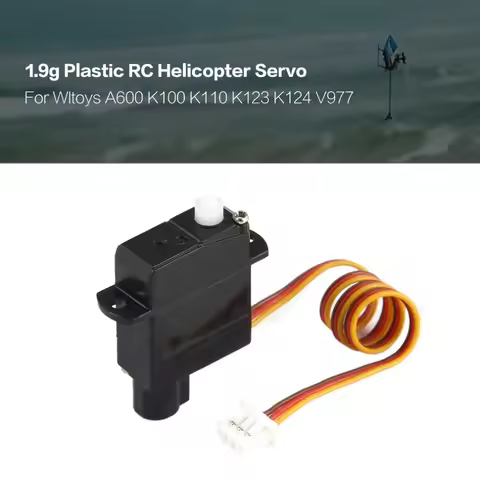 1.9g Servo Micro Mini Servo for Wltoys XK A600 K100 K110 K123 K124 V977 V966 RC Helicopter Airplanes