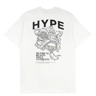 [Hantar sekarang] Logo HYPE trend lelaki dan wanita T-shirt kapas penuh