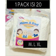 Adhesive Adult Diapers Size M,L,XL (20pcs)