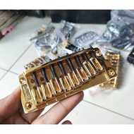 Fix bridge kem stick Ibanez Gibson Original Guitar 8 string Gold color