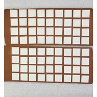 checkered ribbon bow cake topper