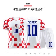 Croatia National Team Modridge No. 10 Jersey Adult Children Football Team Uniform Sports Suit Male P