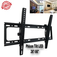 Phison Tilt TV Wall Mount Bracket [26"-56"] - Suitable For All TV [LED/LCD/Smart/Android]/Fittings I