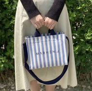 พร้อมส่ง🔥Marhen J. CANVAS BAG MINI STRIPE กระเป๋าผ้าแคนวาส ขนาดกลาง🌈กระเป๋าผู้หญิง กระเป๋าผ้า กระเป๋