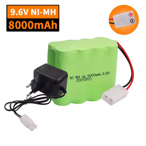 9.6V 8000mah Rechargeable Battery with Charger For Rc toys Cars Tanks Robots Gun toys accessories Ni