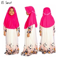 PAKET 12 JILBAB XS INSTAN serut anak sekolah TK paud Harga  TERMURAH DAN TERLARIS murah kain kaos hi