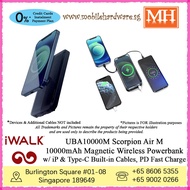 [Authentic] iWalk Scorpion Air M 10000mAh Magnetic Wireless Powerbank w iP and Type-C Built-in Cables, PD Fast Charge MH