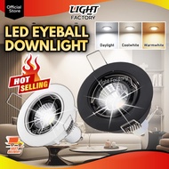 🔥SET🔥LED Eyeball Casing/Fitting MR16 GU10 Spotlight Downlight DL/CW/WW LED Recessed Eyeball Frame Housing Light Fixture