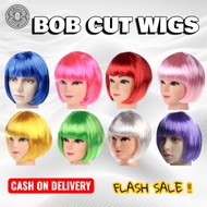 White Bobcut short dora wig party wigs