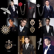 {Mẫu 2025} Ghim cài áo Vest Nam Lapel Pin thời trang nhiều mẫu lựa chọn GH-300- GH-309 {Phụ kiện Ves