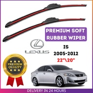 Lexus IS 2005 - 2012 PREMIUM SOFT RUBBER WIPER BLADE (2PCS/SET)