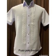 modern barong for men POLO BARONG short sleevesMIYAKE fabric