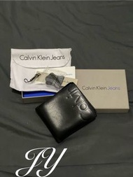 Calvin Klein 男皮夾 短夾 牛皮夾