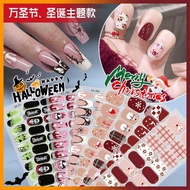 Halloween Christmas Gel Manicure Stickers Lighting Hardening Semi-Curing Manicure Patch