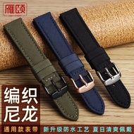 【Watch strap accessories】 Yanyi Universal Nylon Canvas Strap 16mm18mm20mm21mm22mm23mm24mm Citizen Strap